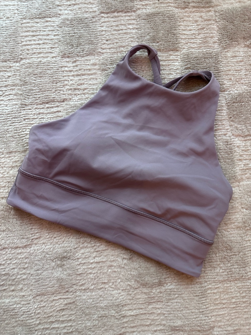 lululemon athletica High-Neck Sports Bra in Dusty Lavender